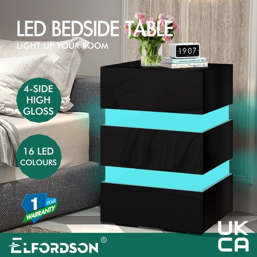 Elfordson bedside table led - bedside,
