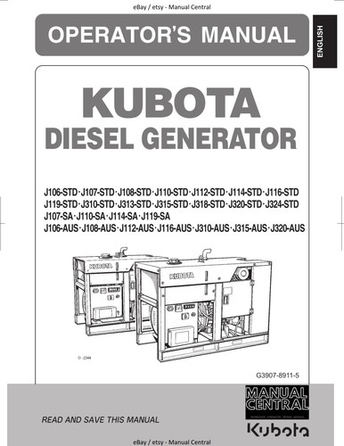 Kubota diesel generator - diesel,