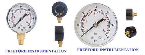Pressure gauge psi - pressure, 0/4