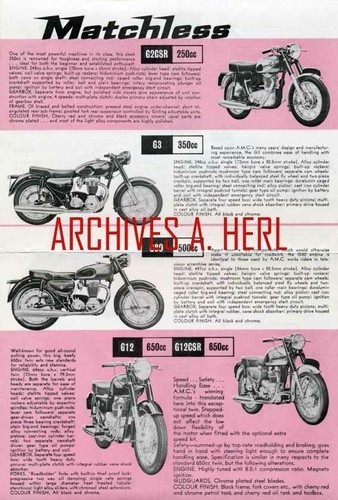 Matchless 1966 motorcycle