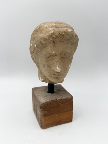 Plaster head goddess mounted - head, &