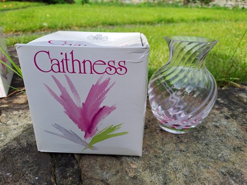 Caithness vase pink - pink, swirl
