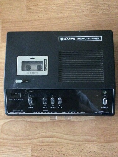 Vintage sanyo memo scriber - vintage, memo-scriber