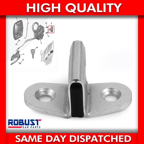 Door latch lock striker - lock, middle