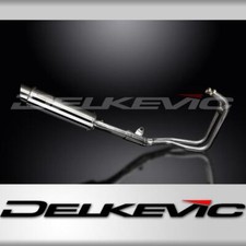 KAWASAKI ER5 1996-07 FULL EXHAUST SYSTEM 350mm STAINLESS ROUND SILENCER