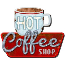 "Hot Coffee Shop" 38cm x 48cm