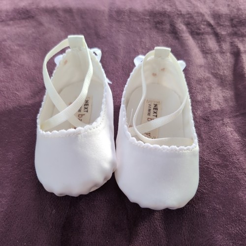 Baby shoes satin christening