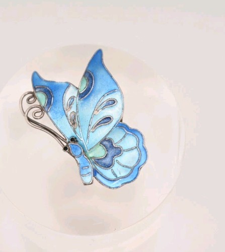 Antique silver butterfly - silver,