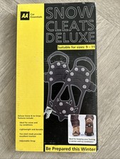 AA Snow cleats Deluxe snow ice grips size 9-11 snow shoe crampons - Secret Santa