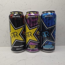 3 x Gears Of War 5 Rockstar Energy Drinks 500ml Limited Edition Drink Cans New