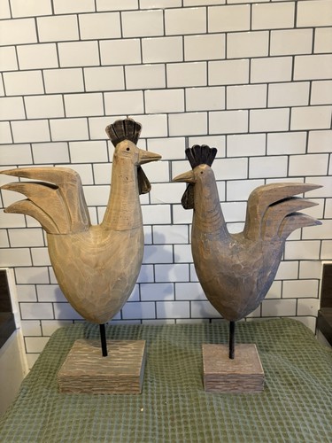 Pair lovely wooden - pair,