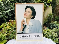 Vintage 1980's Chanel No.19 Framed Poster Department Store Advertising`56 x 40cm