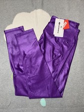 Leohex Shiny Purple XL Yoga Pants Sport Leggings -New with Tags