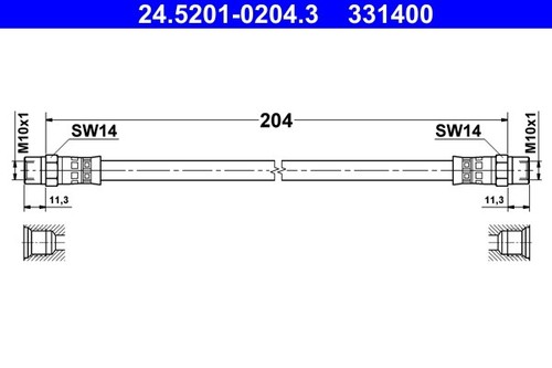 Rear ate 5201 - 24.5201-0204.3, clutch