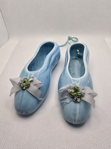 Vintage ceramic ballet shoes - ceramic,