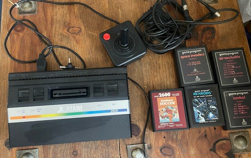 Vintage atari 2600 console and - console,