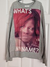 Women's Grey Rihanna Slogan