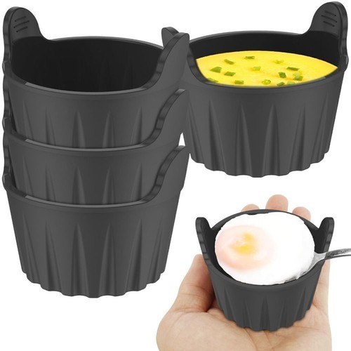 4pcs silicone egg poacher - 4pcs,