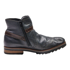 REMONTE Brogue Ankle Boots Grey Leather Womens UK 6