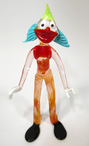 Vintage murano glass clown - vintage,
