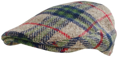 Tartan flat cap check - tartan, newsboy
