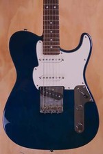 Fret-King Blue Label Super S Electric Guitar in Transparent Blue, Gig Bag, Used