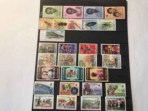 Vincent stamps sets mint - st, 8