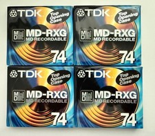 TDK MD RXG 74 x 4 MiniDiscs