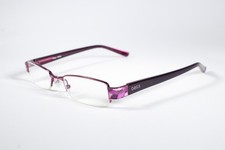 Oasis Eyeglasses Delphinium Womens Purple Semi-Rimless Metal Glasses Frames