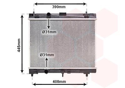 Radiator engine cooling - engine, fits