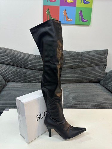 Thigh high black matte - high,