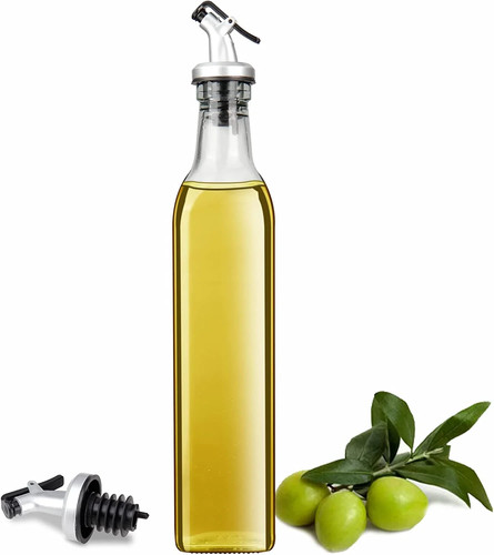 Clear glass olive - clear, pourer
