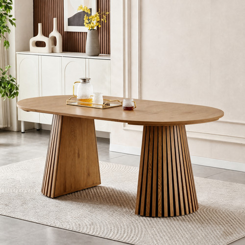 Wood dining table - wood,