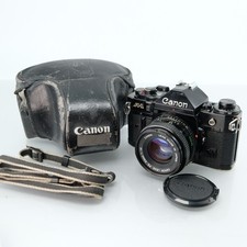 Canon A-1 35mm Film SLR Camera + 50mm f/1.8 Lens Manual Focus Vintage AE-1 FD Mo