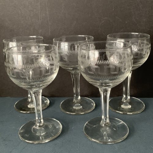 Vintage needle etched greek - 5,
