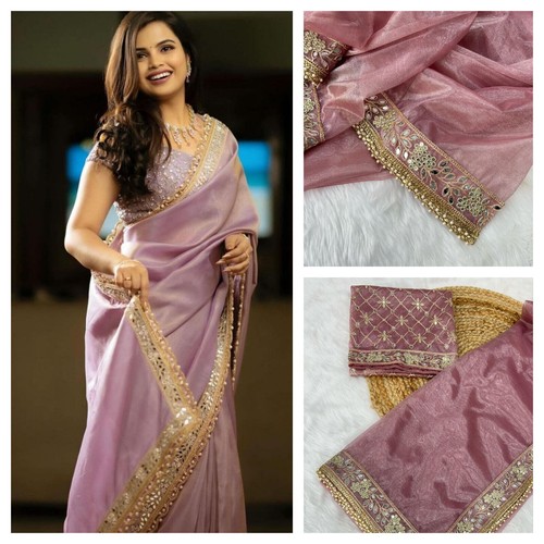 Women tissue silk saree - tissue,