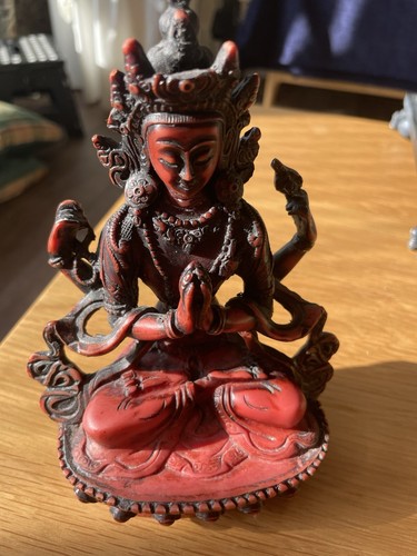Chenrezig resin buddha statue - chenrezig,