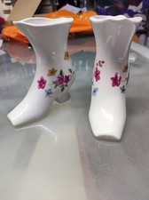 Matching Pair Of Shaped Floral