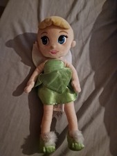 Disney Store Toddler Tinkerbell Plush Soft Toy Fairy 12" Cute Cuddly