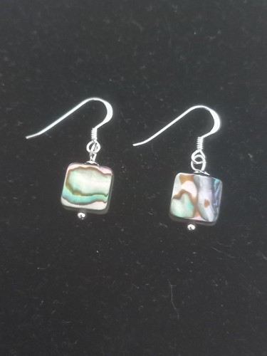 Abalone shell 10mm square - shell,