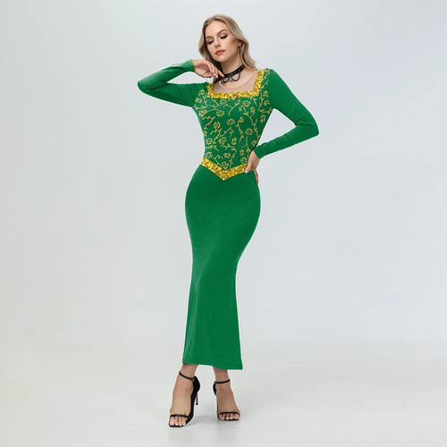 Latest design green princess - green,