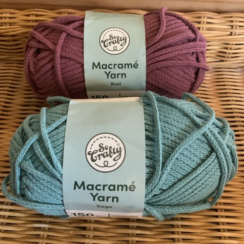 Sage rust macrame yarn 2 - rust, x