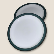 Denby Greenwich 2x Dinner Plates 10” First Quality Hardly Used Excellent