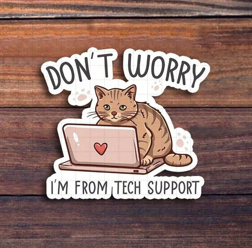 Cat tech support - tech, motivational