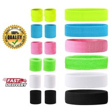 Headband Wristband Yoga Gym Sweatband Women Men Tennis Sports Accessories