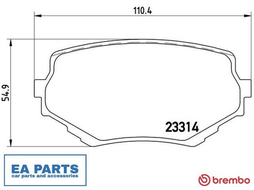 Brake pad set - set,, for