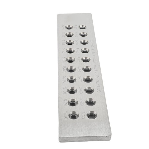 Round draw plate tungsten - round,