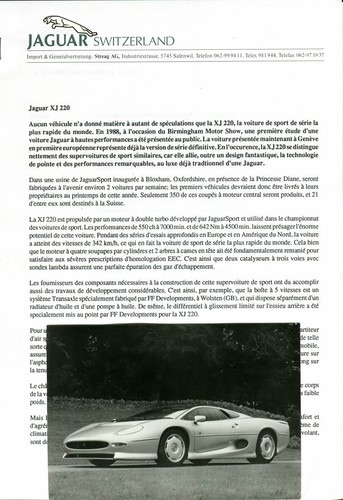 Jaguar xj220 xj40 xj12 - xj220,