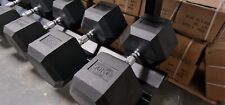 2 x 50kg Hex Dumbbells