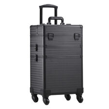 3in1 Makeup Trolley Case on Wheels Beauty Vanity Case Box Hairdressing Trolley